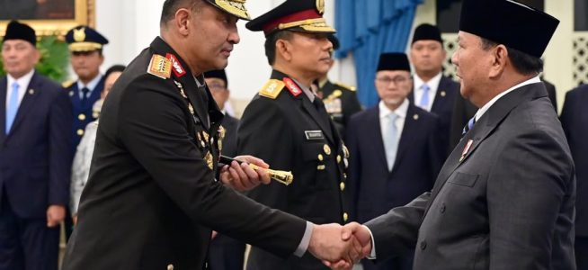 Presiden Prabowo Lantik Suyudi Ario Seto dan Wahyu Hadiningrat Sebagai Kapolri dan Wakapolri